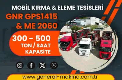 Export einer mobilen Brech- und Siebanlage mit 3 Chassis
