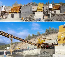 90 Crushing screening plant how many tons stone is break per hour?