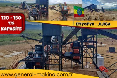 Etiyopya Jijiga'ya 150 t/s Bazalt Tesisi İhracatı