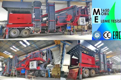 ME-1650 Mobile Screening Plant for Eskişehir Municipality