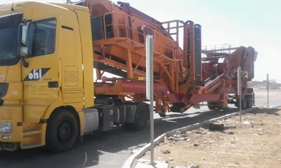 General 640 Mobile Stone Crushing Screening Plant in Medina