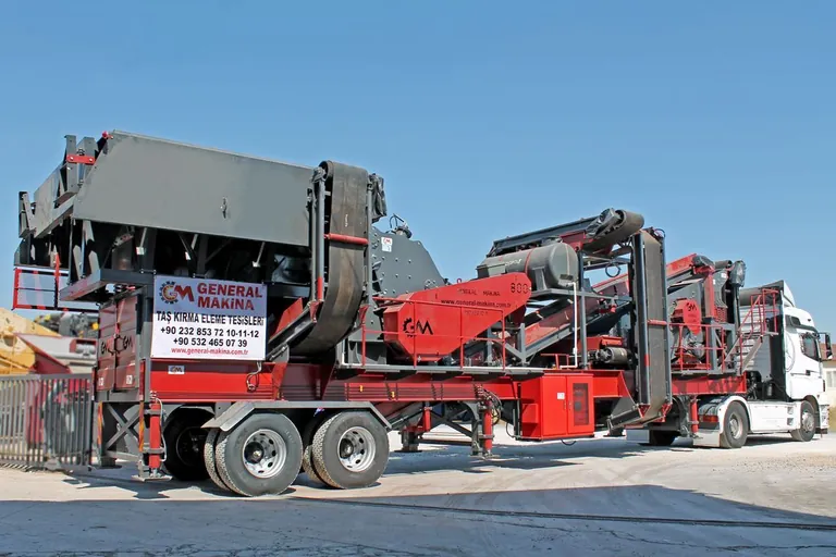General 800 كسارة متنقلة | صدمية أولية 80-120 طن/ساعة | General Makina