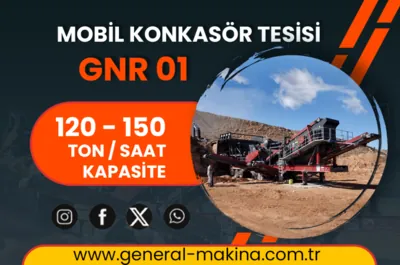 GNR 01 Mobil Konkasör Tesisi Üretime Başladı