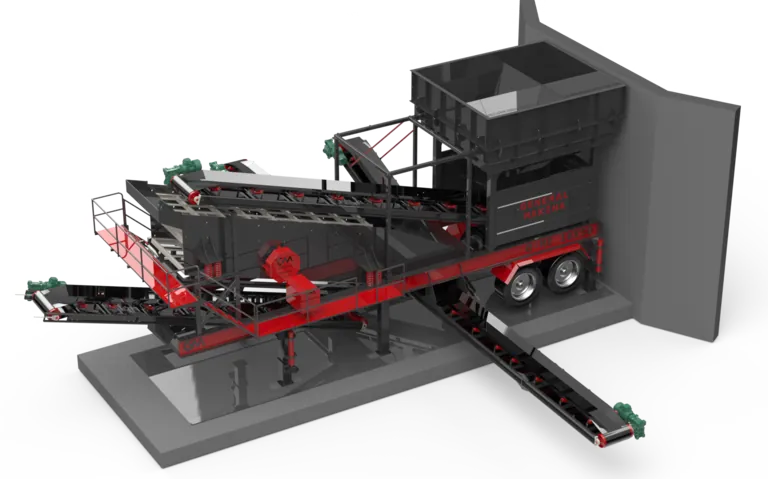 Mobilno postrojenje za suvo prosijavanje GNR ME1650 | 120-180 t/h | General Makina