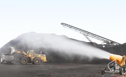 Crushing and screening plant dust reduction system
