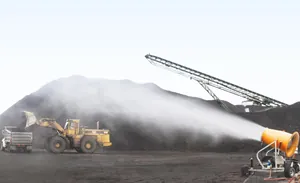 Crushing and screening plant dust reduction system