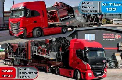 Export von mobiler Brechanlage & Betonanlage