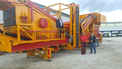 Mobile Steinbrech- und Siebanlage verkauft