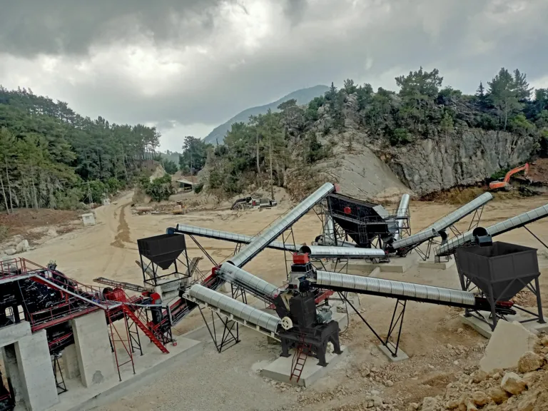 Stationary Stone Crushing Screening Plant 200-300 t/h - Antalya | General Makina