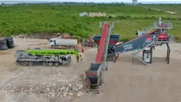 Titan 100 Mobile Betonmischanlage - Sansibar / Tansania