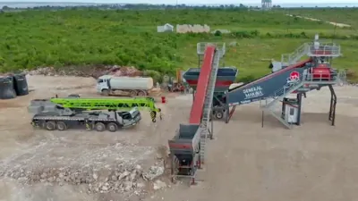 Titan 100 Mobile Concrete Batching Plant - Zanzibar / Tanzania