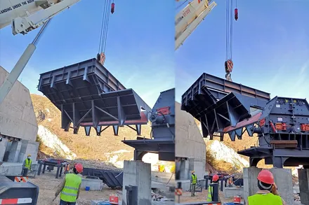 Vibrating Rock Feeder
