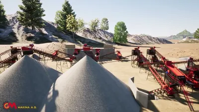450-500 t/h Crusher Plant Layout Plan